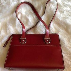 Jack Georges Milano Red Italian Leather Purse